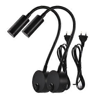2Pcs 3W Led Working Study Bedside Reading Wall Lamp Sconces Night Light Fixtures Spot Led Book Lamp Cord Or Cordless Ac85-265V