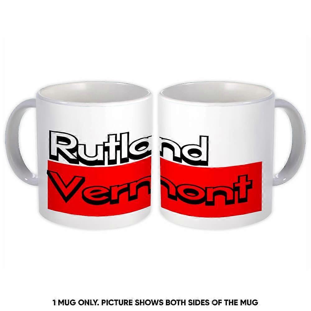 Gift Mug: Rutland Vermont Rectangle