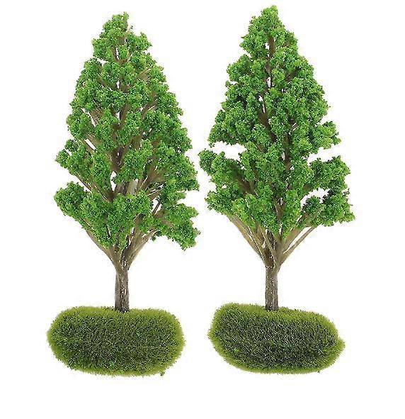 Miniature Trees,2pcs Miniature Diorama Trees Diy Landscape Miniature Trees Model Sand Table Decor