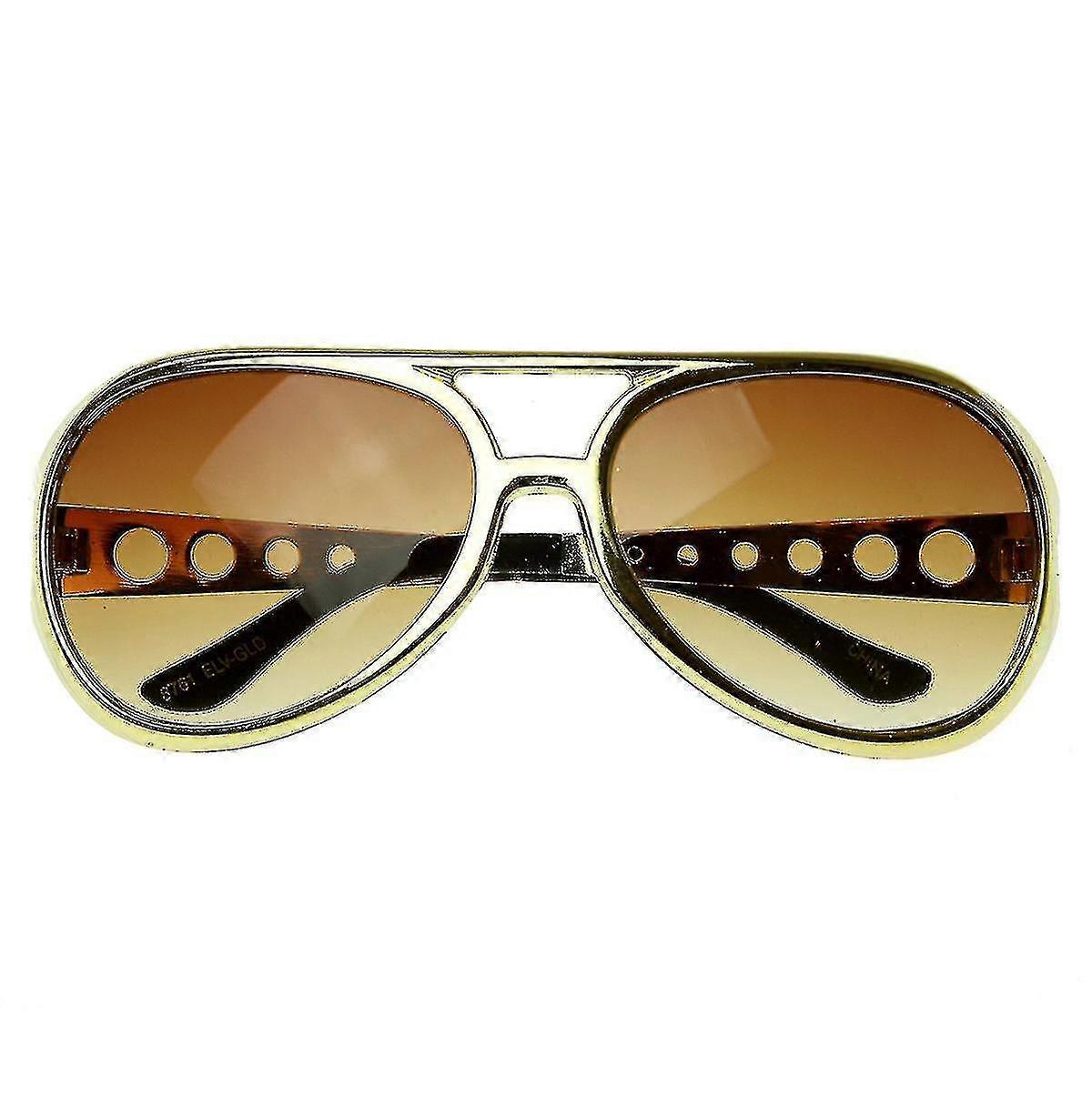 Unisex Elvis King Of Rock Rock Roll Tcb Aviator Sunglasses Tw Large