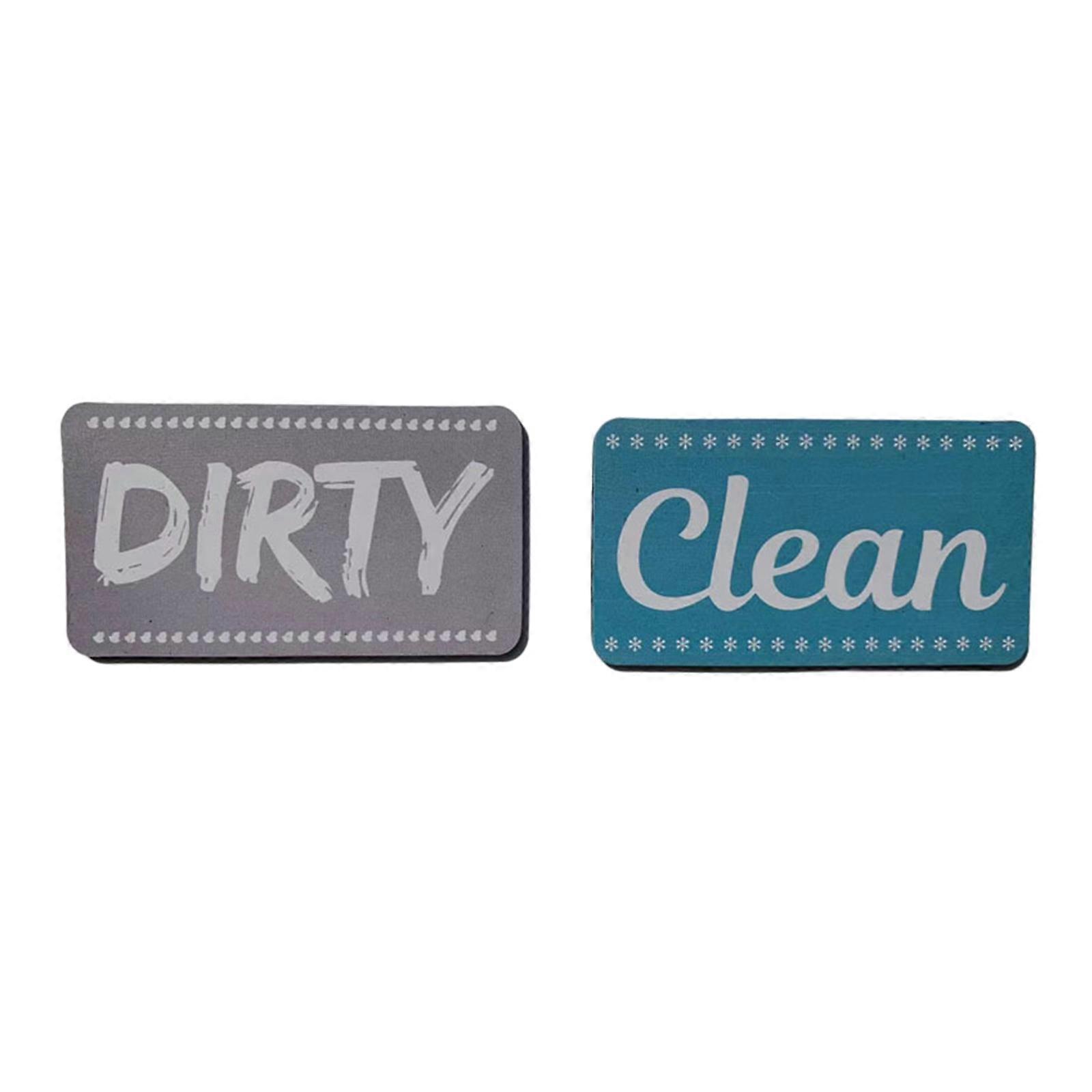 2023 New Dishwasher Magnet Clean Dirty Sign Shutter Only Changes When You Push It Non-Scratching Strong Magnet