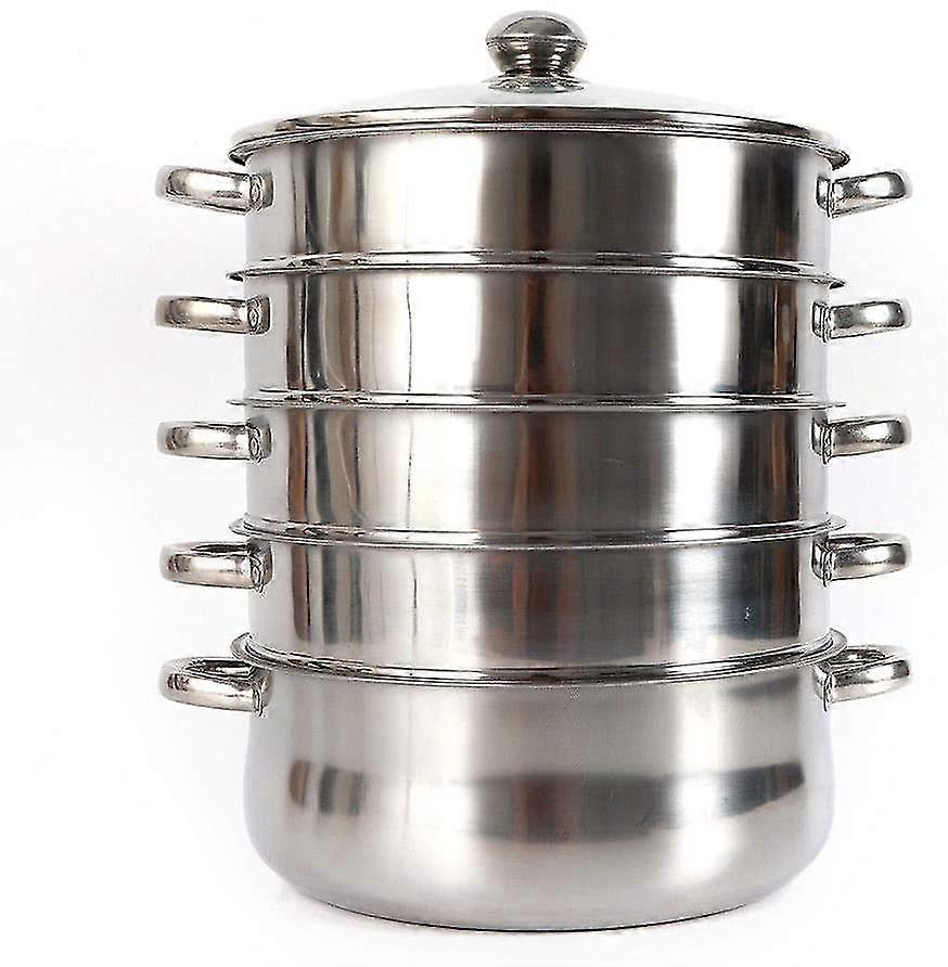 5-lags rustfritt stål dampkoker trykk komfyr matlaging gryte, gryte håndtak trykk komfyr sett