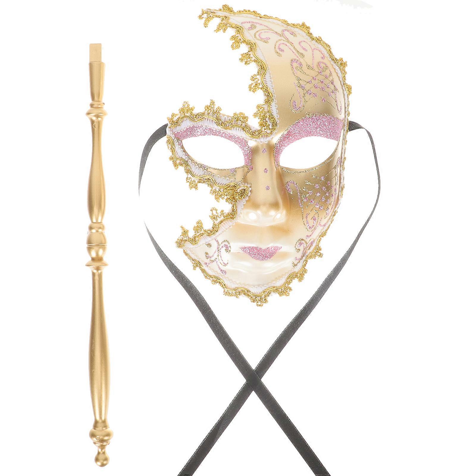Venetian Masquerade Mask Eye Mask On Stick Handheld Masquerade Mask Photo Prop