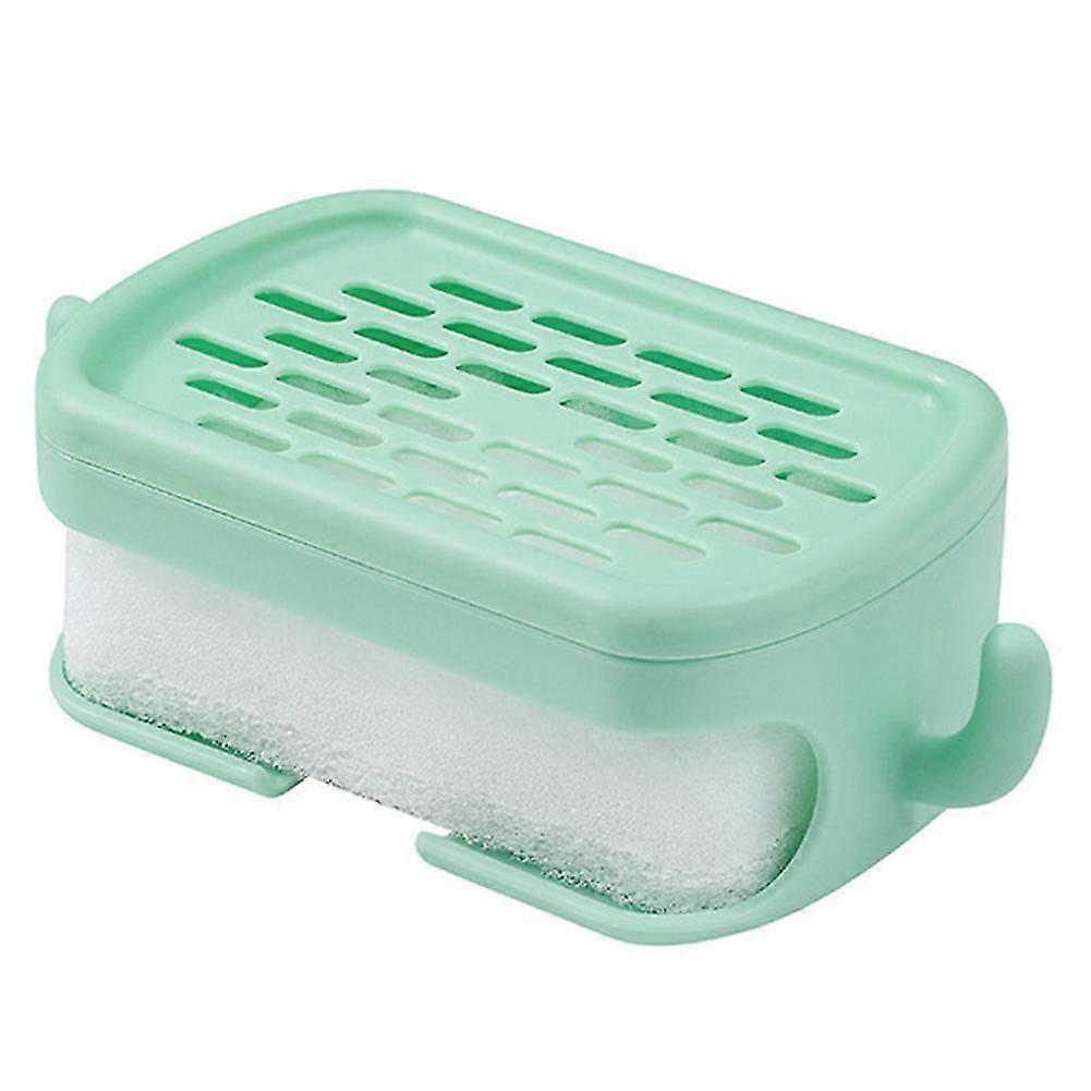 Wall Mounted Soaps Dish No Drilling Drain Soaps Holder Universal Soaps Rack With Hook
