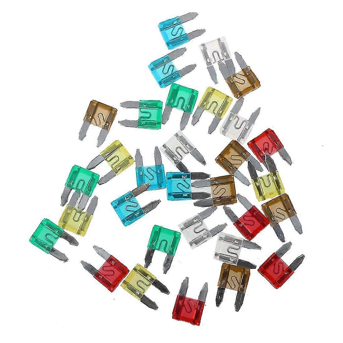 30 Blade Fuse Plug 7.5 / 10/15/20/25/30 Amperes For Motor Vehicles