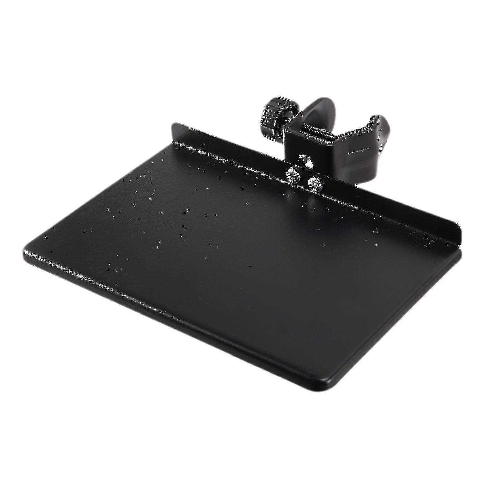 Universal Microphone Stand Clamp-on Tray Metal Material With Mounting Clamp