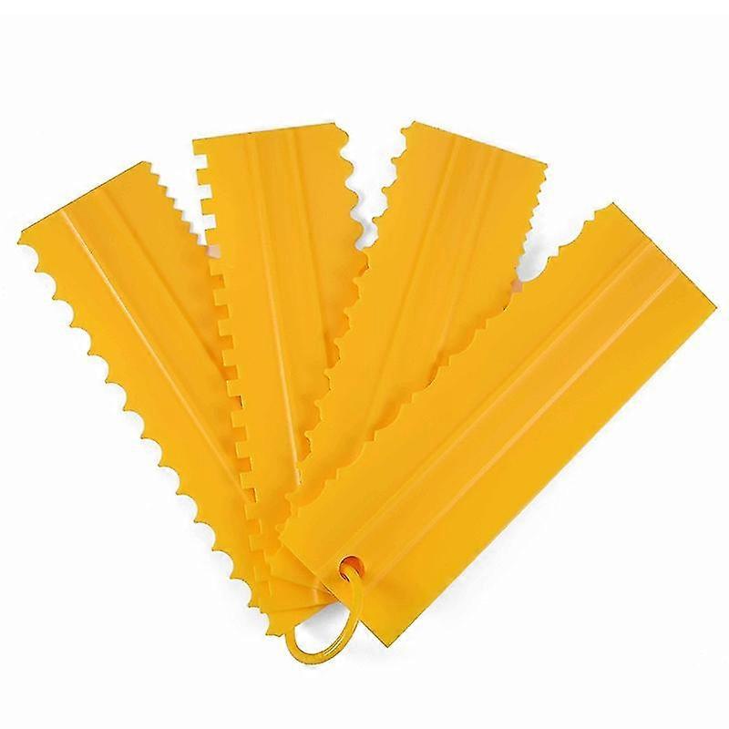 4colors Multiple Styles Cake Icing Irregular Edge Comb Setkitchen Cake Fondant