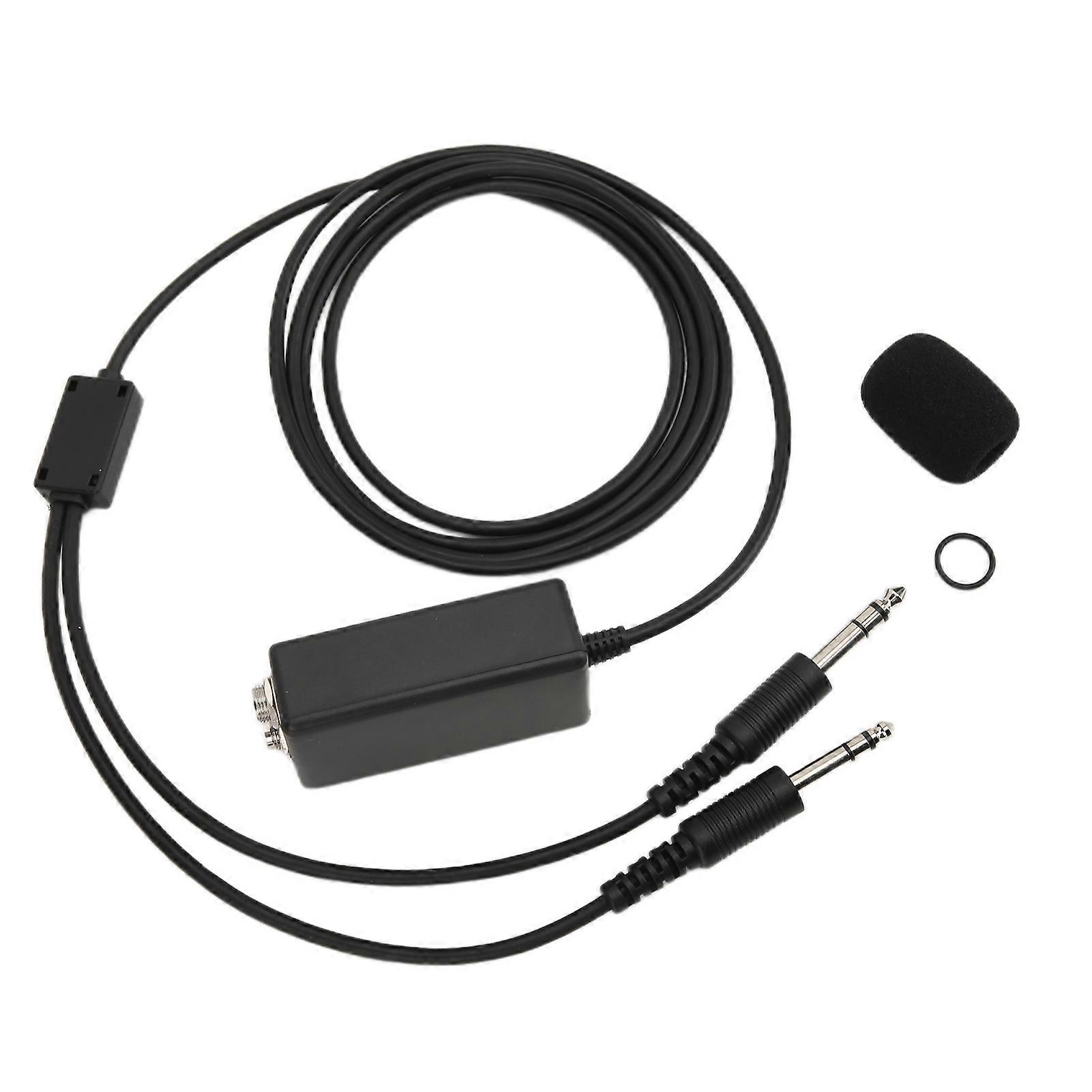 Aviation Headset Adapter Portable High Density Sponge Wear Resistant General Headset Adapter