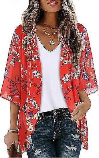 Women's floral print puff sleeves