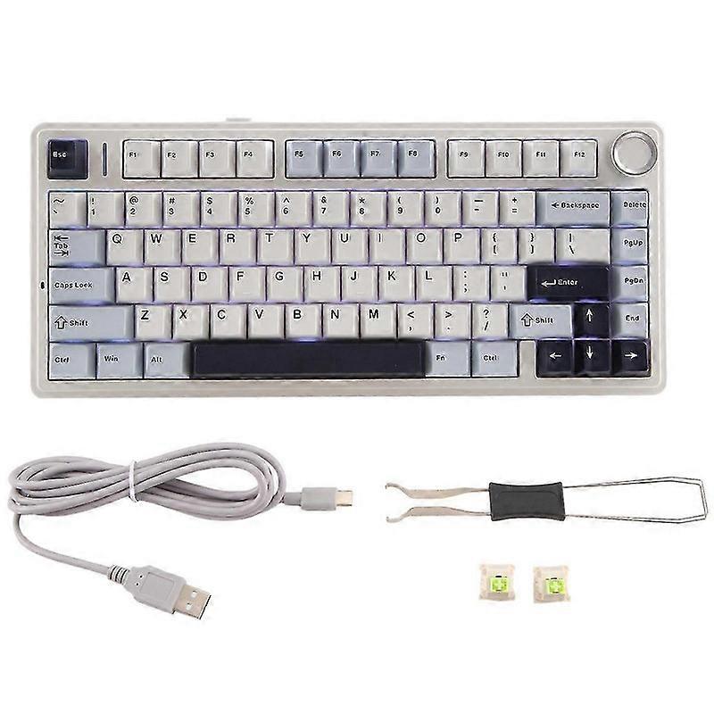 AULA F75 80 מקלדת מכנית החלפה חמה מקלדת אלחוטית Bluetooth אלחוטי PBT מקלדת משחקים