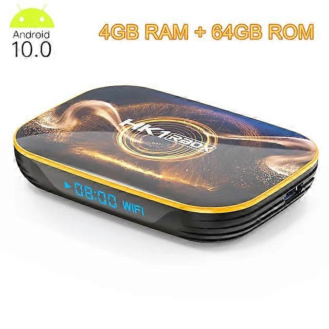 Hk1 Rbox Android 10 Tv 4gb Ram 64gb Rom Rockchip Rk3318 2.4 5g 4k Wifi Bt4.0 Google Play Youtube Set Top Box