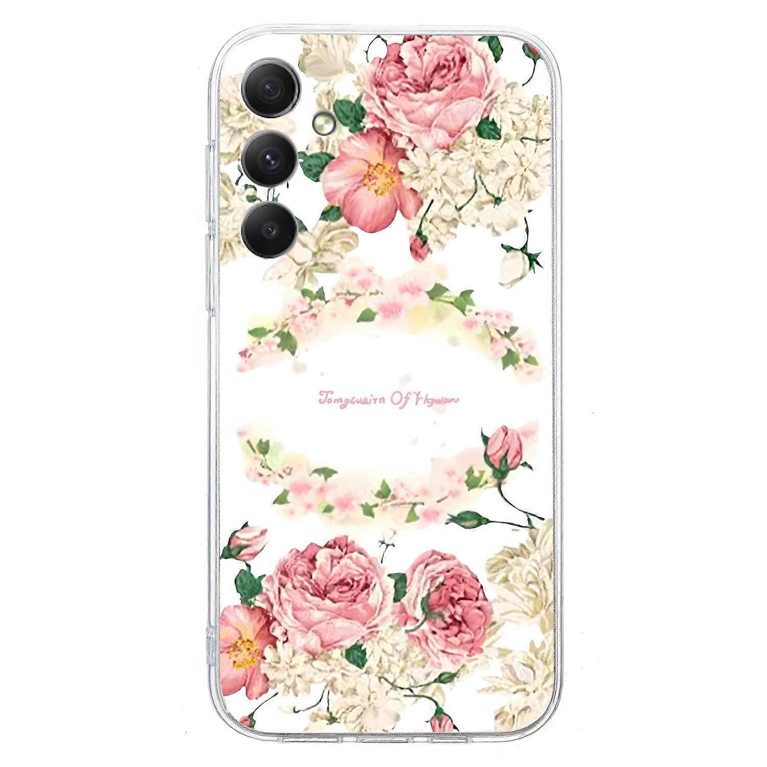 For Samsung Galaxy A36 5G Case Soft TPU Phone Back Cover Pattern Printing - Rose