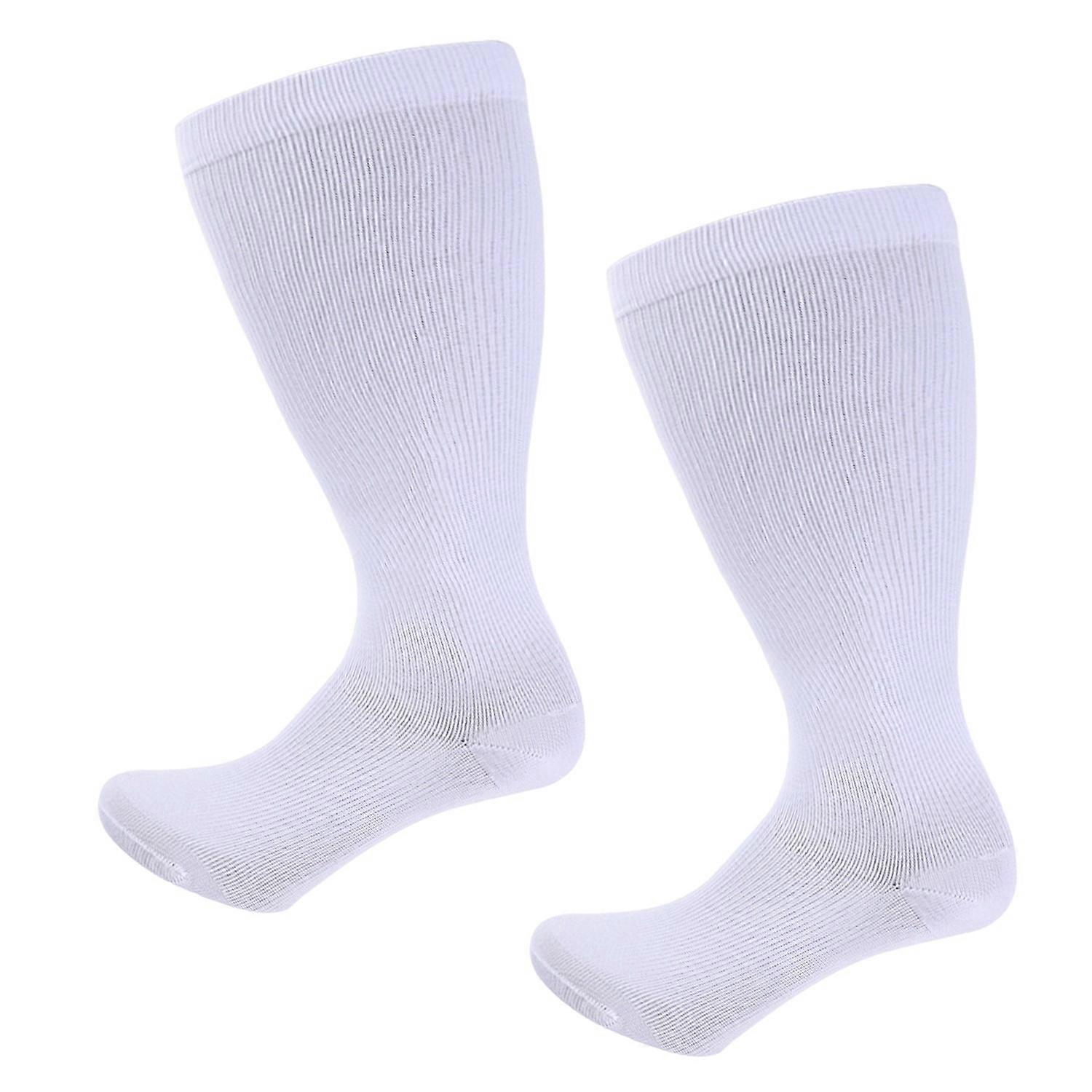1 Pair Sport Sock Great Compression High Elasticity Plus Size Mid-tube Breathable Soft Anti-slip