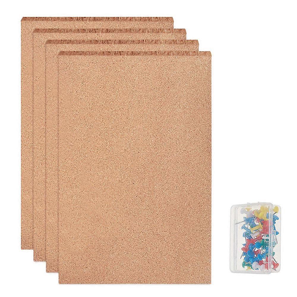 Cork Insulation Sheets with Adhesive Back Plastic Handle Iron Map Pins Drawing Push Pins Peru 300x213x2mm