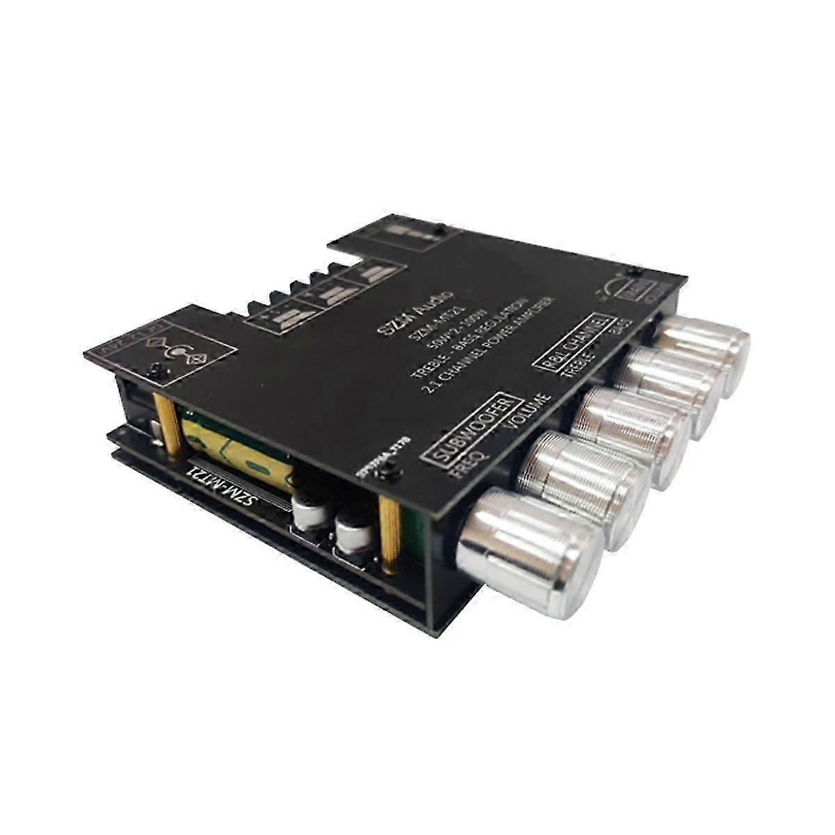 2.1 Channel Bluetooth Digital Power Amplifier Board Module High/bass 50wx2+100w High Power Amplifie