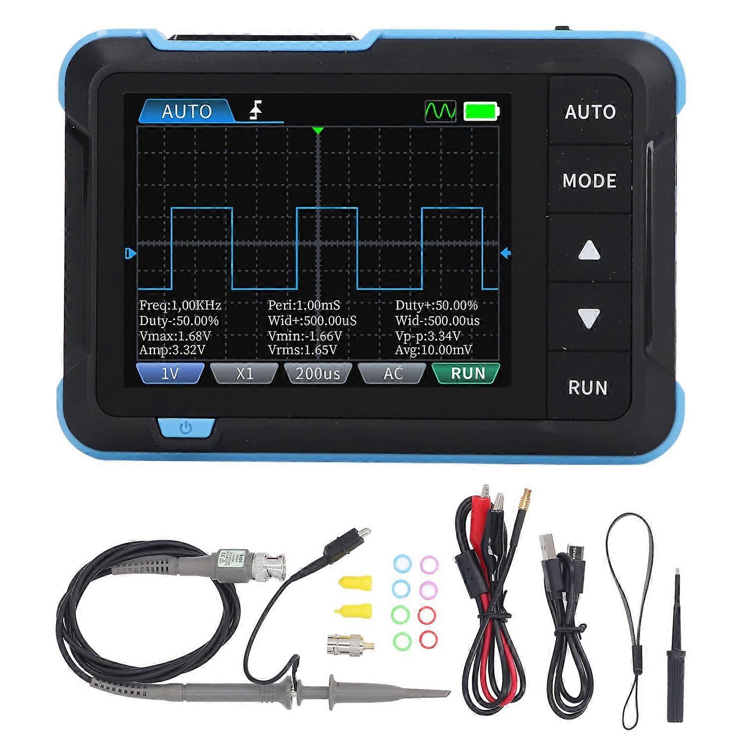 Handheld Digital Oscilloscope 2.8 Inch TFT 5.0MS/s High Sampling Rate 1M Bandwidth Portable Oscillos