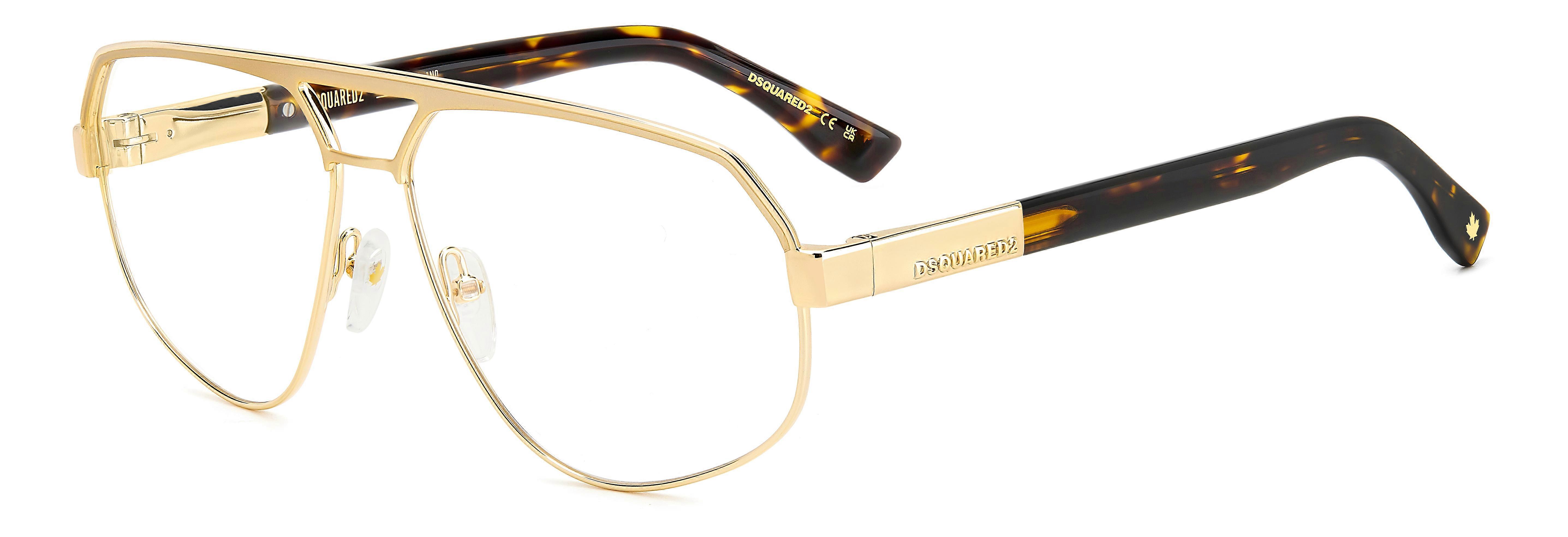 Brillenmonturen DSQUARED2 D2 0121 J5G GOUD 60/14/140 MAN