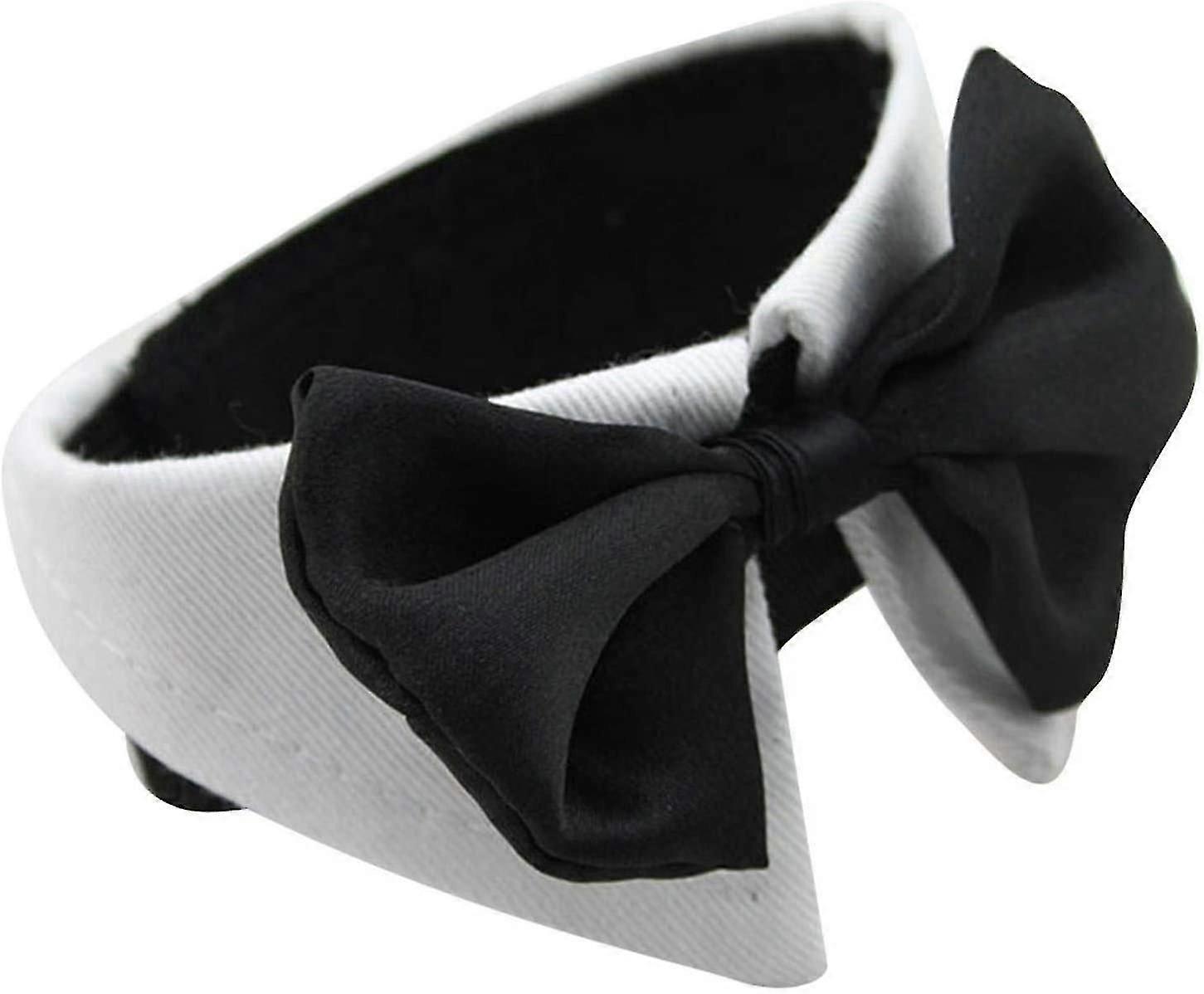 Nœud papillon pour chien Mariage Collier pour chien Collier pour animaux de compagnie Nœud papillon réglable Nœud papillon Convient aux grands chiens 55,8-63,5 cm