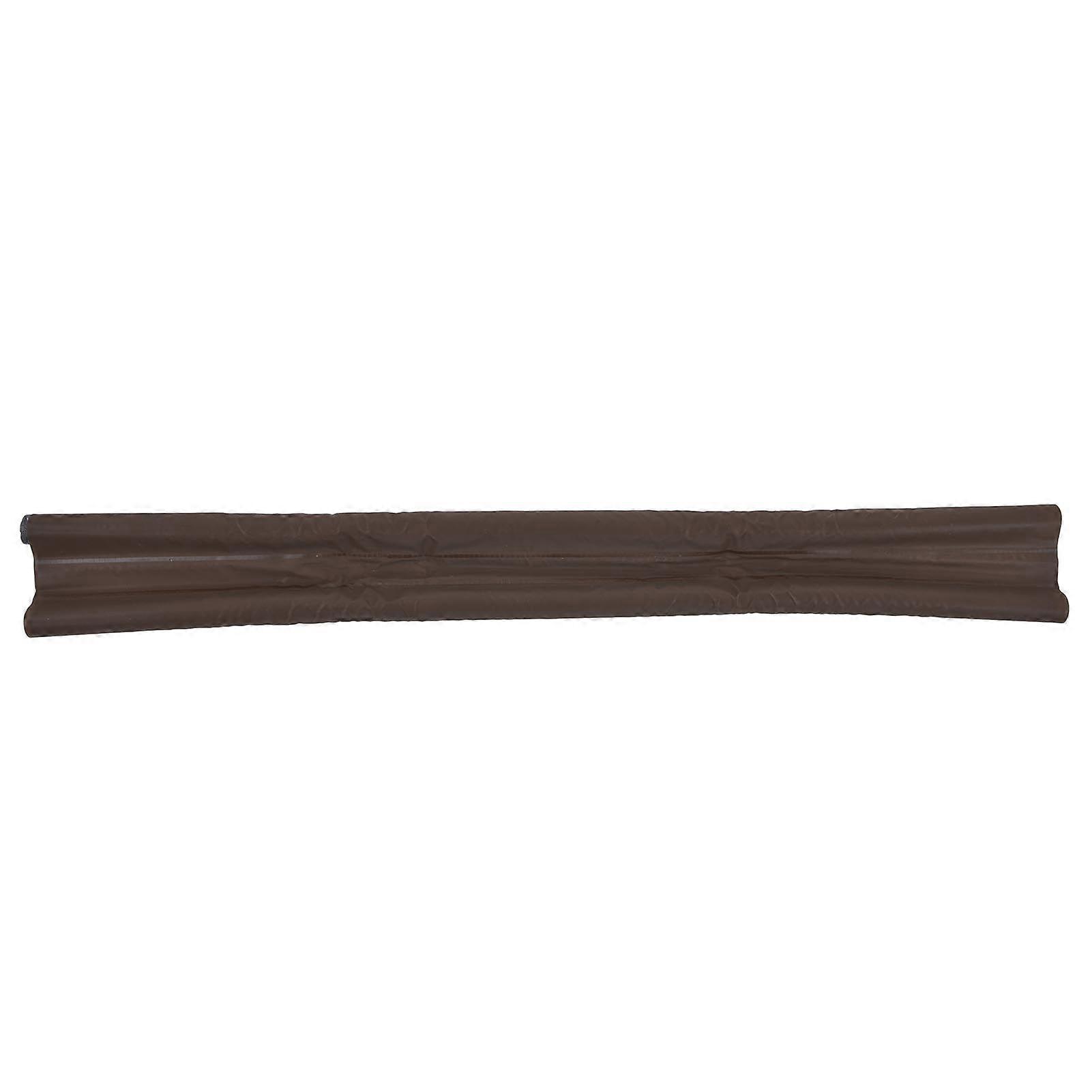 Door Bottom Sealing Strip Sound Insulation Windproof Dustproof Buffer Brown Foam for Home