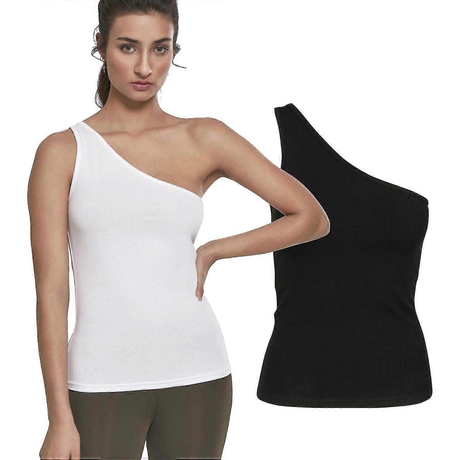 Ladies - Asymmetric Stretch Tank Top-Good