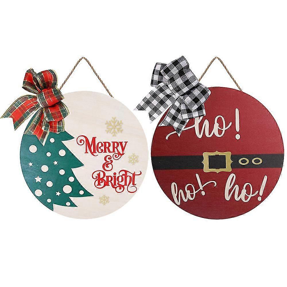 Christmas Wooden Front Door Sign For Christmas Holiday New Year e Porch Front Door Hanging Decor