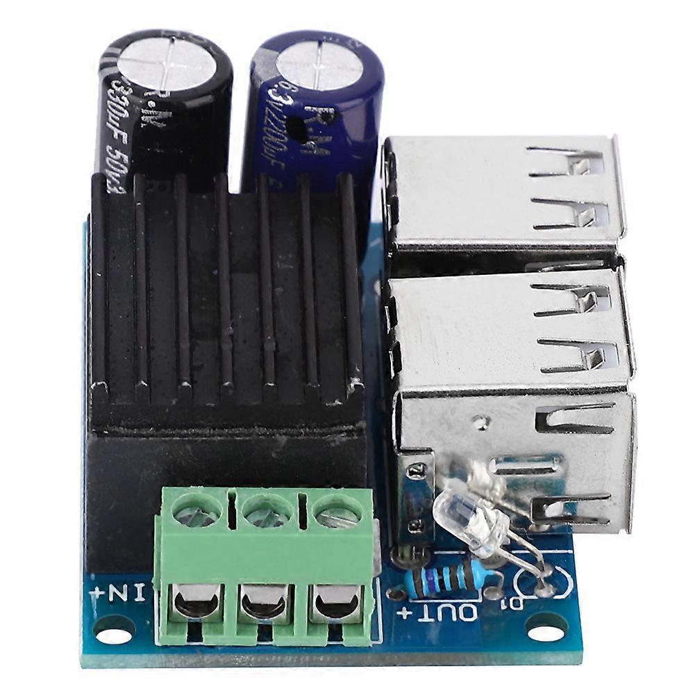 DC 12~40V Input Voltage Step Down Module 5V 4-USB Output Module Board