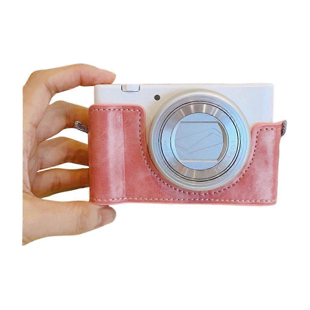 Precise PU Leather Case Half Camera Shell for ZV1 Digital Camera Lightweight