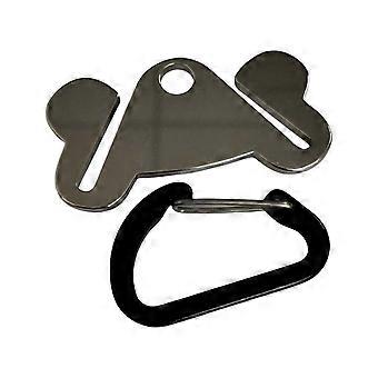 Hands Freely Poop Bag Clip Metal Holder Secure Clip Trash Bag Accessory For Easy Dog Walking of Various Environment