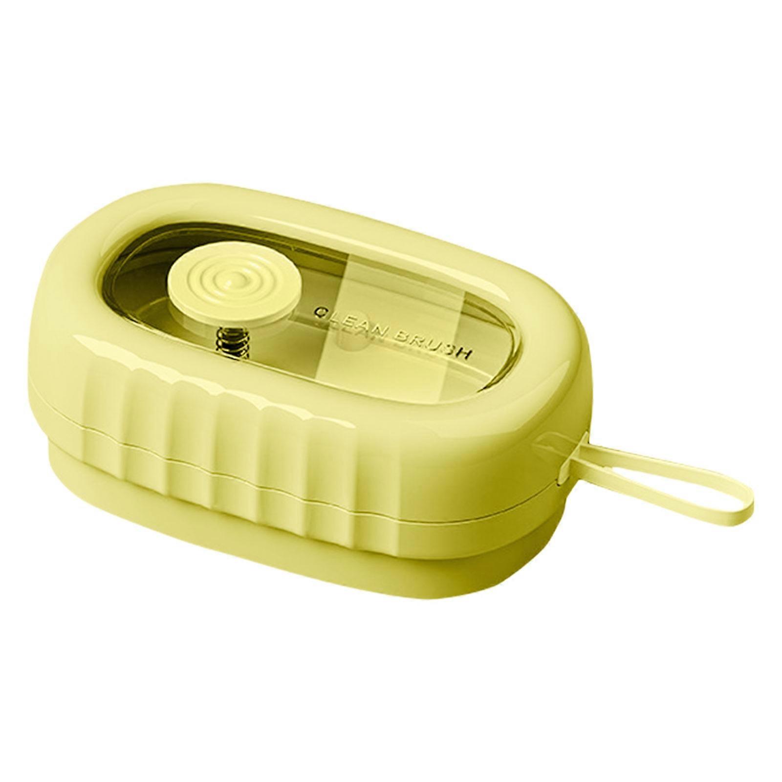 Brosse à linge multifonctionnelle Brosses à rouleau avec distributeur de liquide pour l’élimination des taches et le nettoyage de la maison Jaune