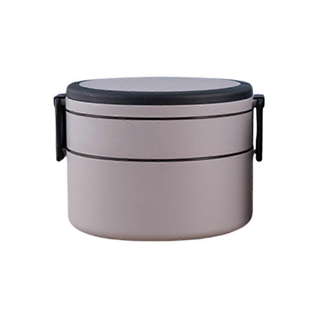Japanese Style Multi-layer Lunch Box Food Container Storage Portable Leak-Proof Bento Box for Kids Lunch Breakfast Boxes Light Gray