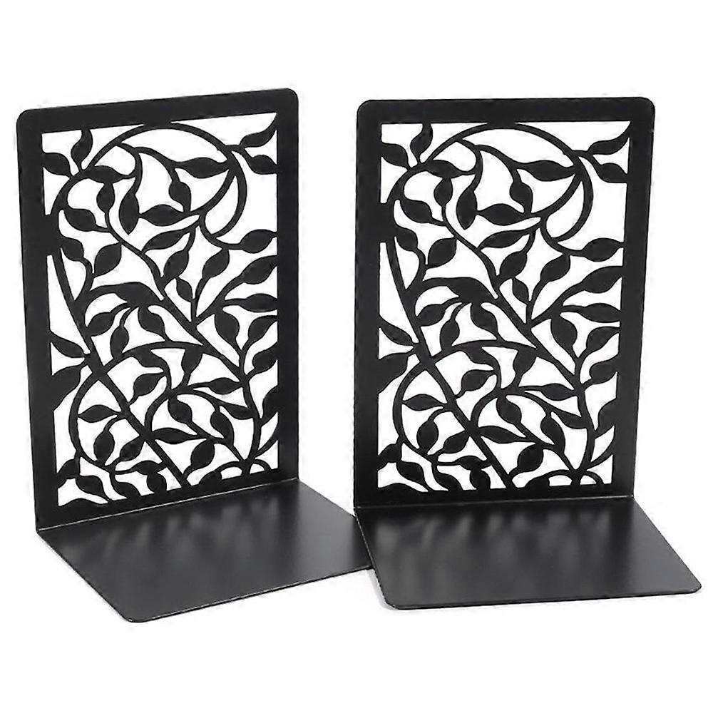 Metal Bookends, Infinity Leaf Design, Office & Home Decor