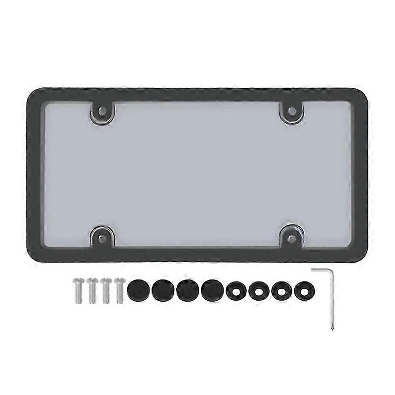 License Plate Frame, Clear , Car Styling, Universal Plastic License Plate Holder