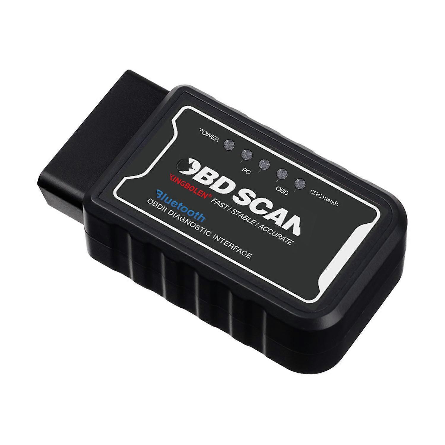 Probador de coche ELM327V1.5PIC25K80 Chip Bluetooth versión OBD2 sistema Android