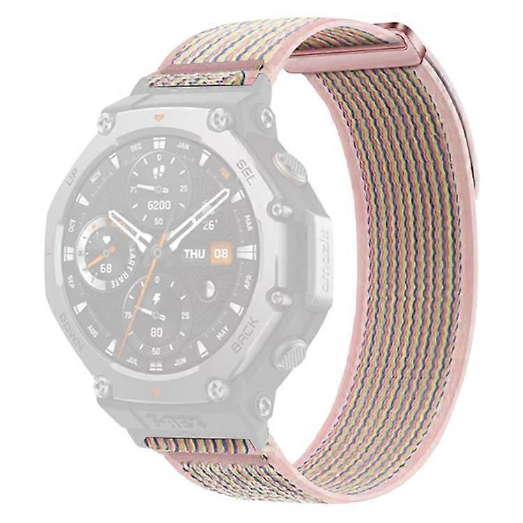 Compatible For Huami Amazfit T-Rex 3 Watch Strap Nylon Loop Adjustable Wrist Band with Connector