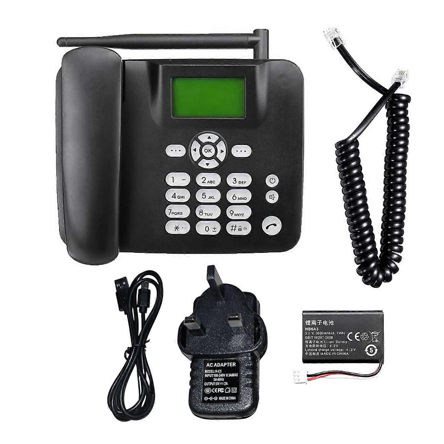 Fixed Wireless Phone 2G Desktop Telephone Support GSM 850/900/1800/1900MHZ SIM Card Cordless Phone w