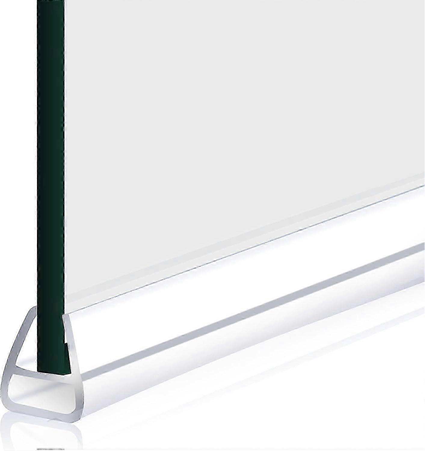 Joint de porte, joint inférieur de porte de douche sans cadre - 22 pi Balayage de porte de douche en verre adapté à une porte en verre de 10 mm (3/8)