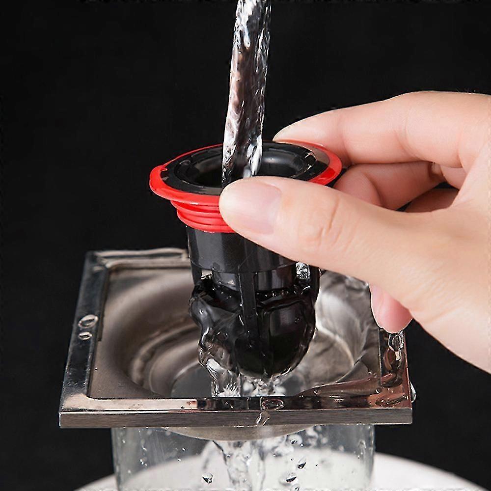 4 stk Anti-lugt Gummi Gulv Drain Shower Drain Badeværelse Ingen Filter