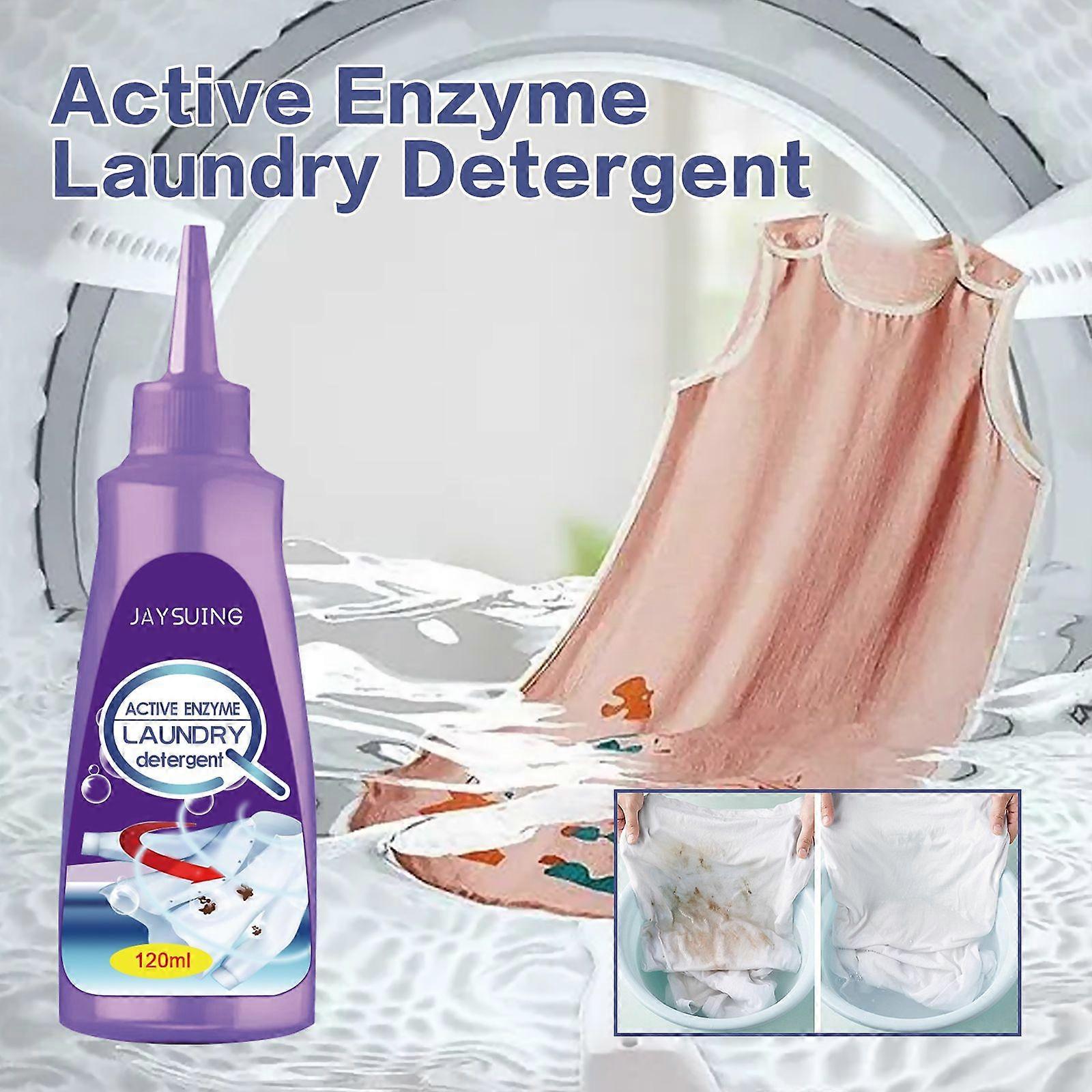 Active Enzyme Laundry Detergent - Powerful Stain Remover for Clothes, Sofas & Carpets