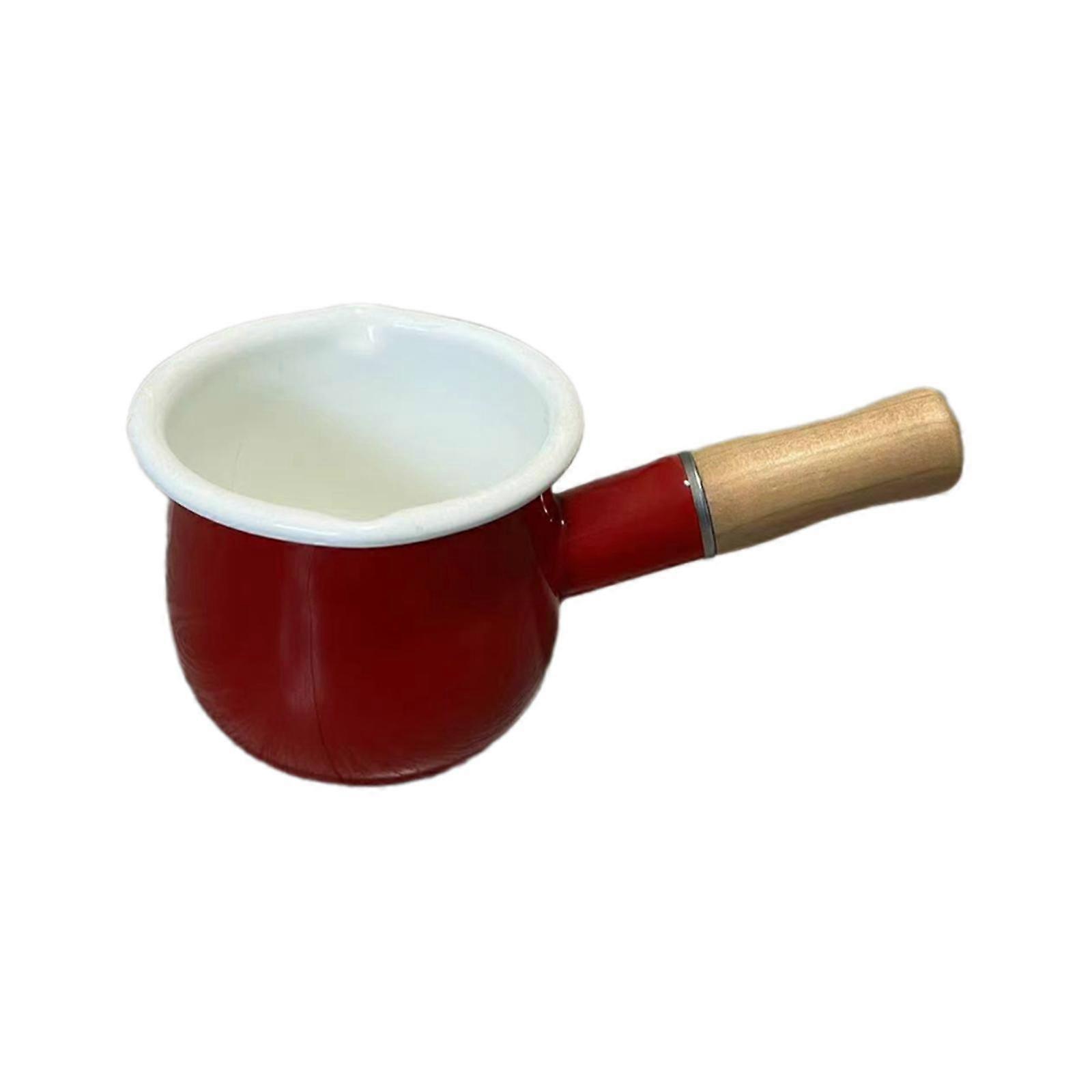 17oz Mini Sauce Pan, Small Saucepan with Wooden Handle, Nonstick Sauce Pan for