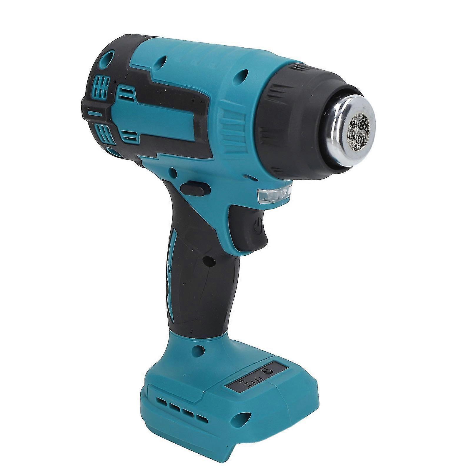 Cordless Hot Air Gun 18V Heat 2 Level Temperature 380 Maximum with Reflector Concentrator Air Spreader Nozzle