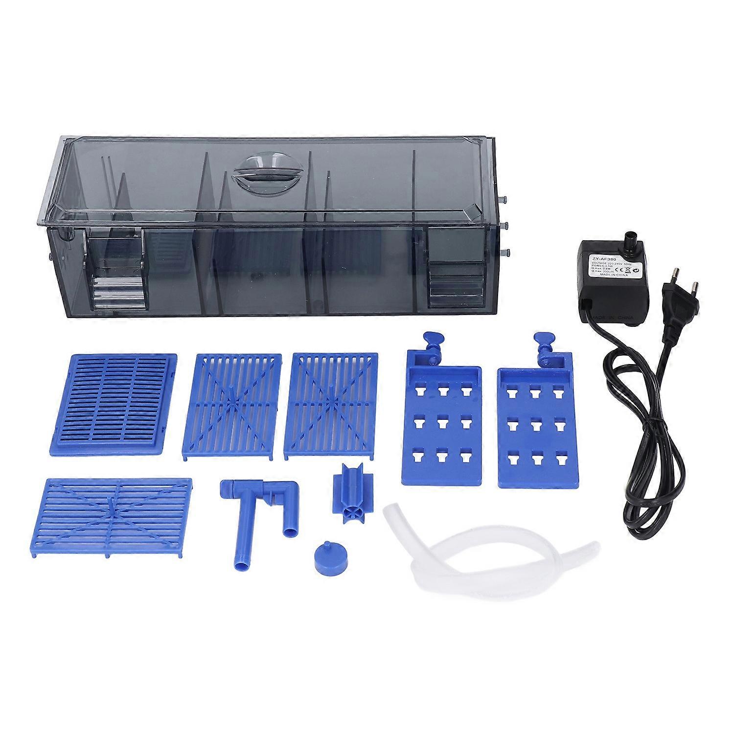 Multi Layer Aquarium Filter Fish Tank Filter Oxygenating Water Wheel Low Noise Dual Sided Suspension