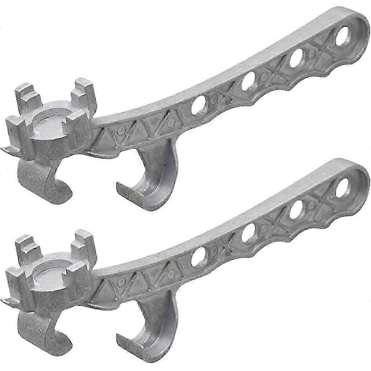 2x Aluminiowy klucz do bębna, metalowy otwieracz do wiader o pojemności 5 galonów, do otwierania bębna o pojemności 10-55 galonów, pasuje do 2 cali i bs