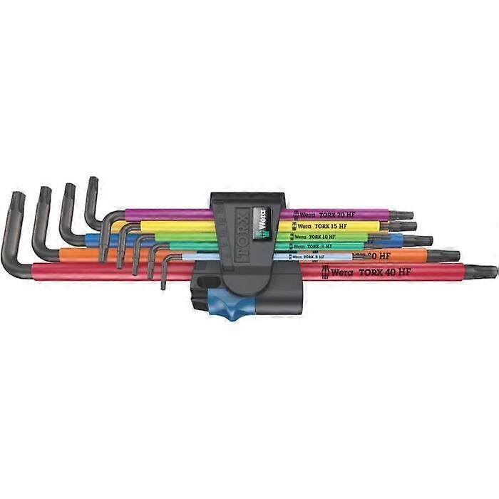 Wera Multicolour HF 1 TORX HF offset Winkelschlüssel-Set mit Haltefunktion, lange Ausführung 967-9 TX XL - 05024470001