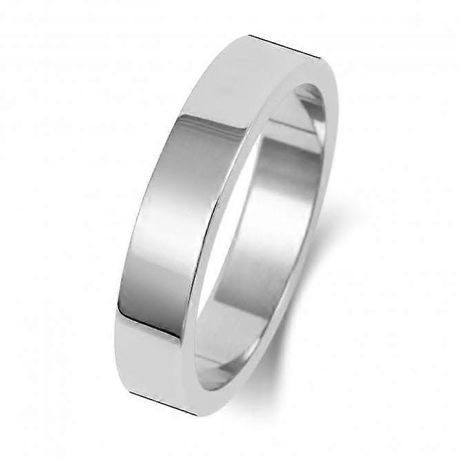 Trauring 9K flach flach 4 mm -1.45 Trauring W174WM