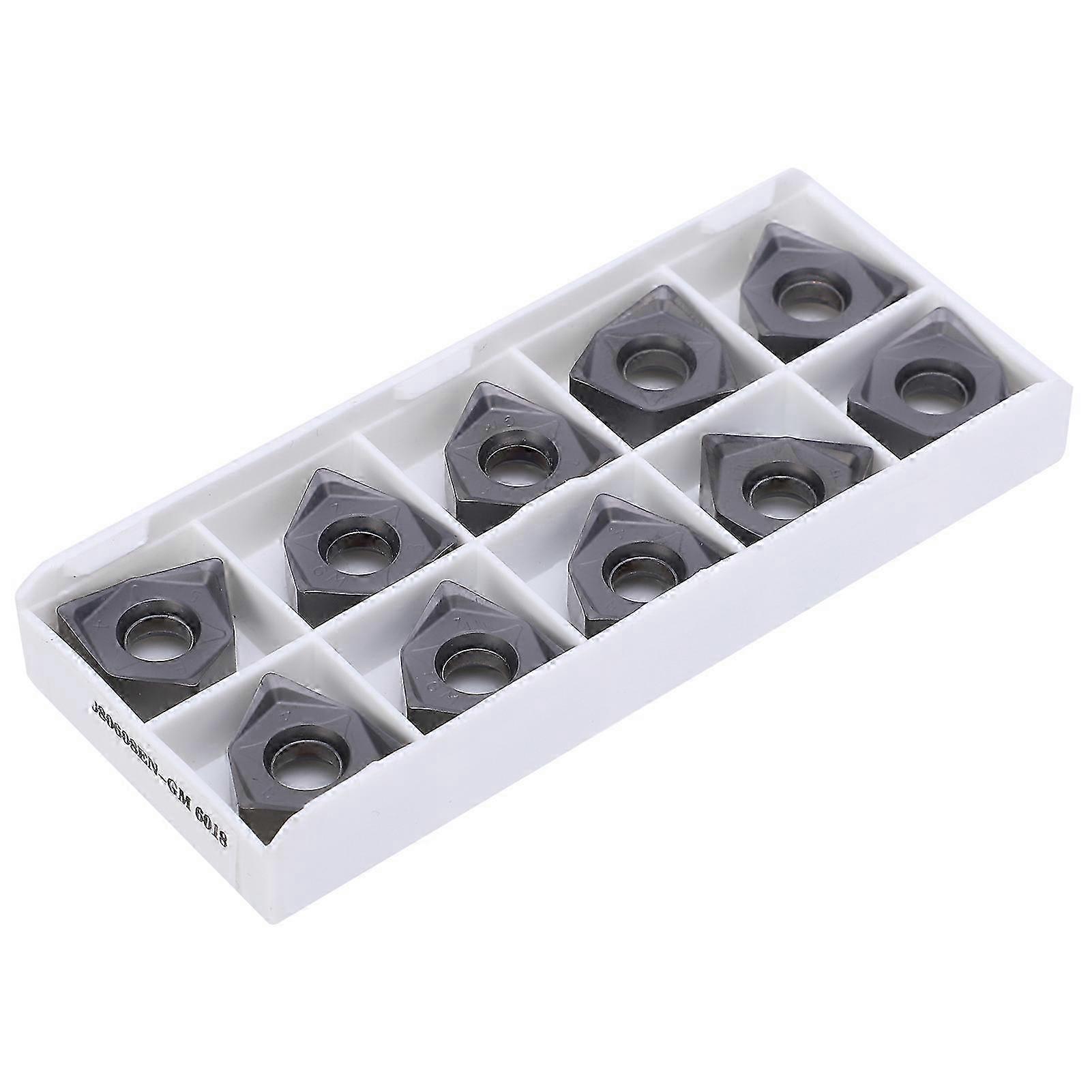 10Pcs CNC Insert Turning Tool Lathe Blade Cemented Carbide WNMU080608ENGM LF6018