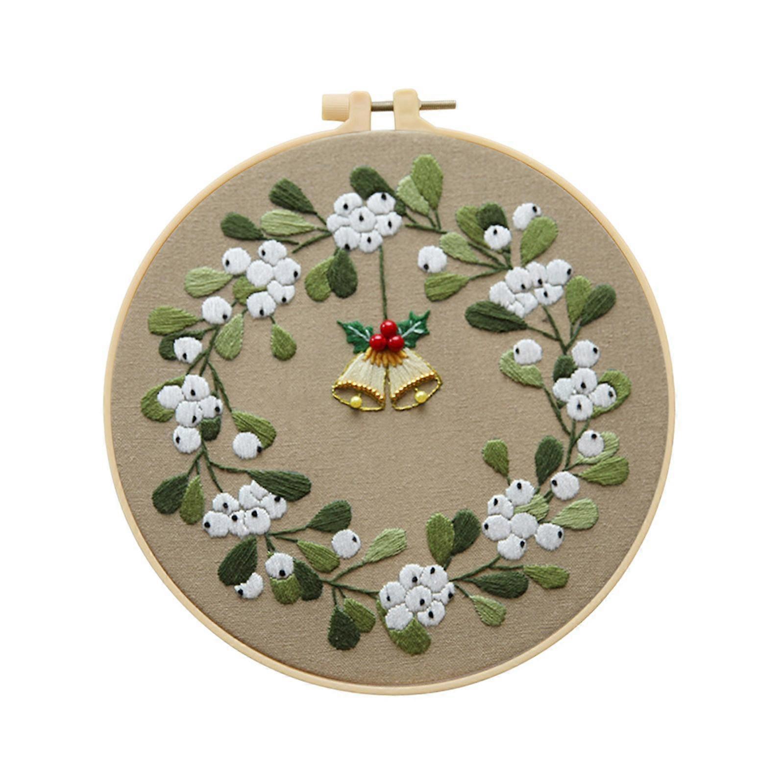 Christmas Embroidery Set Christmas Element with Instructions DIY Craft Set Cross