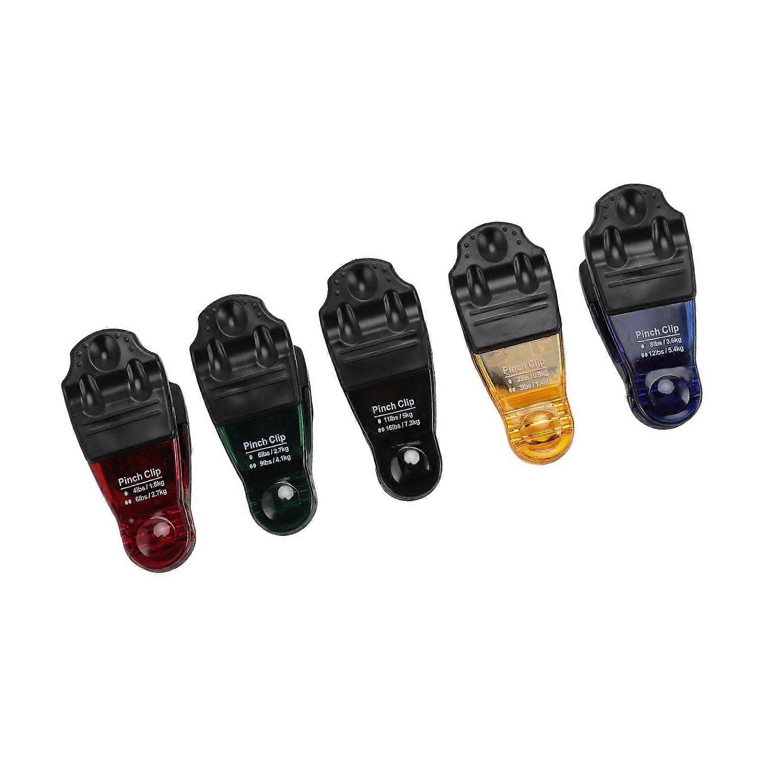 5PCS Graded Pinch Strength Trainer - Finger Exercise Clips for Enhanced Grip