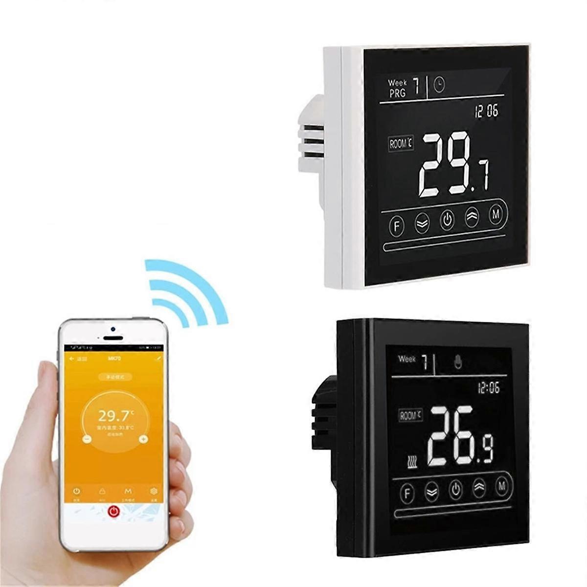 Tuya Smart Intelligent WiFi Thermostat Temperature Controller Black