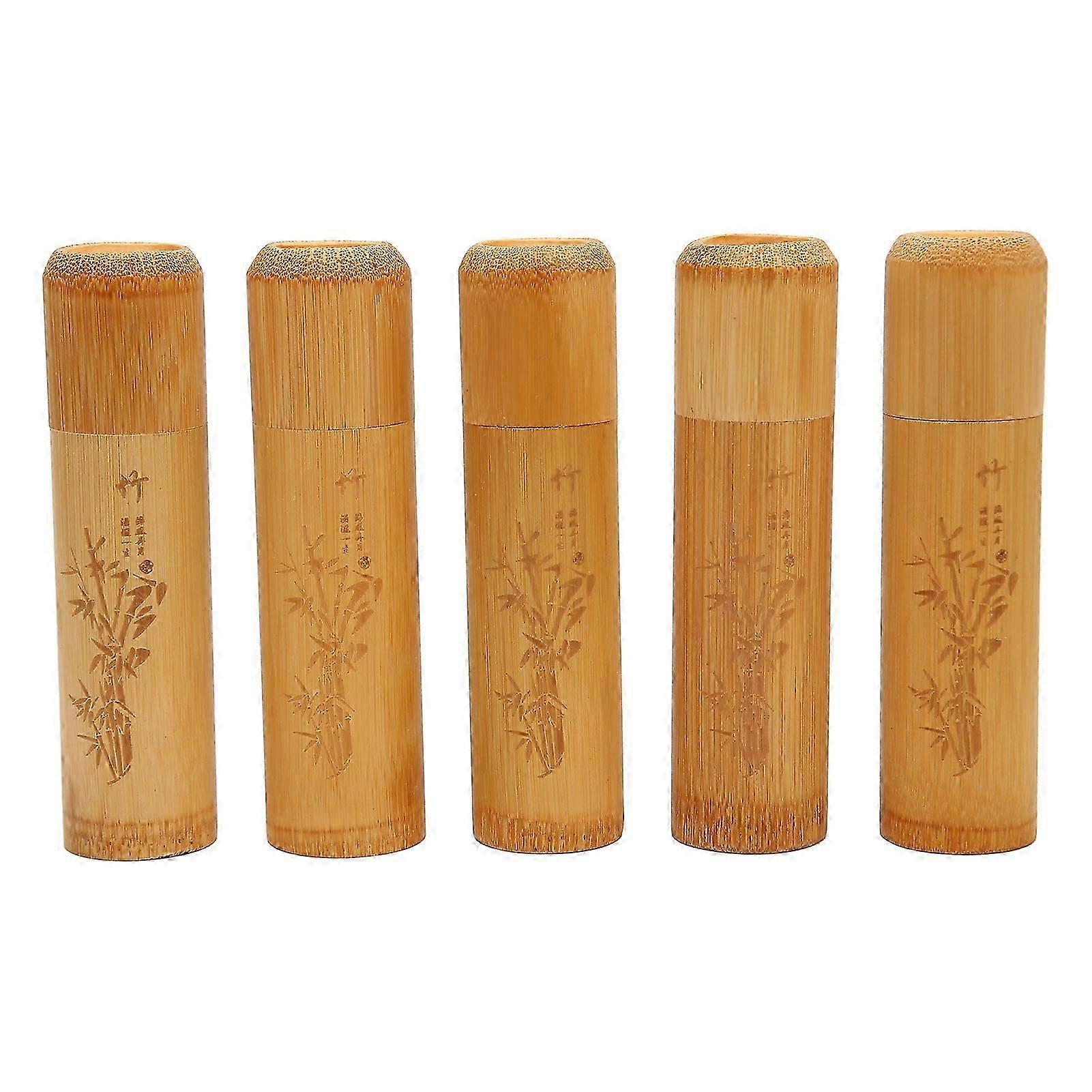 5pcs Eco Friendly Small Bamboo Pet Cremation Ashes Memorial Urn