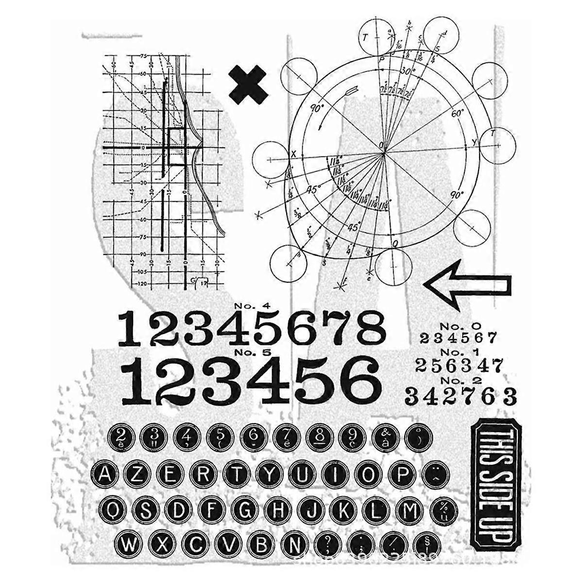 Clear stamp for card making patterns Valentine's Day Christmas TH56